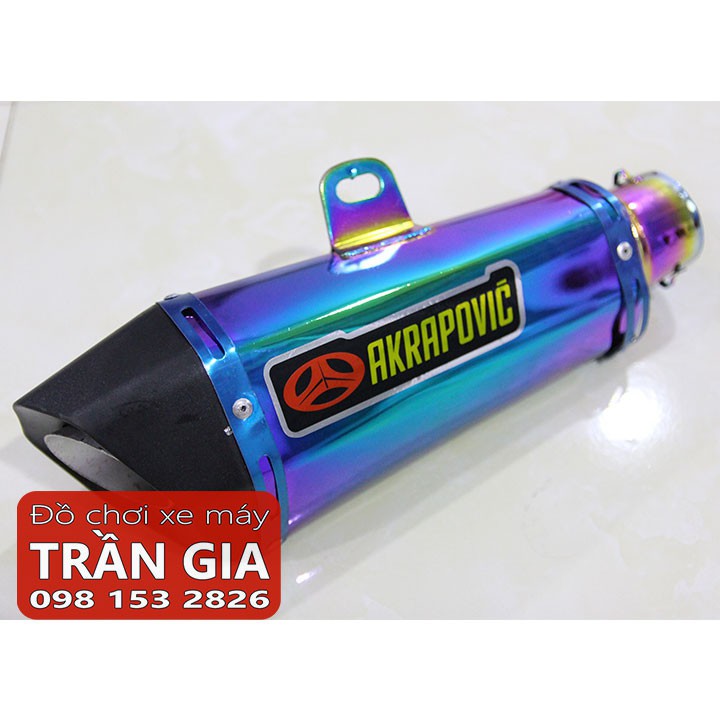 Bộ pô Akrapovic titan full cổ pô độ Exciter, Raider, Winner - bô aka