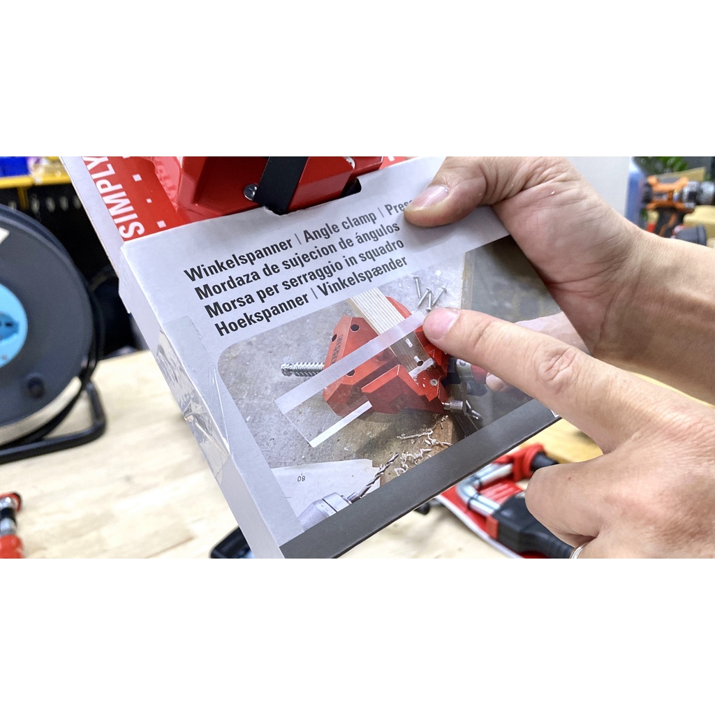 Kẹp góc vuông 2x55mm độ sâu ngàm cặp 30mm. BESSEY WS3. Sản xuất tại Đức