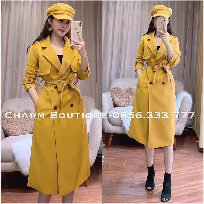 Áo măng tô quảng châu dài hàng đẹp