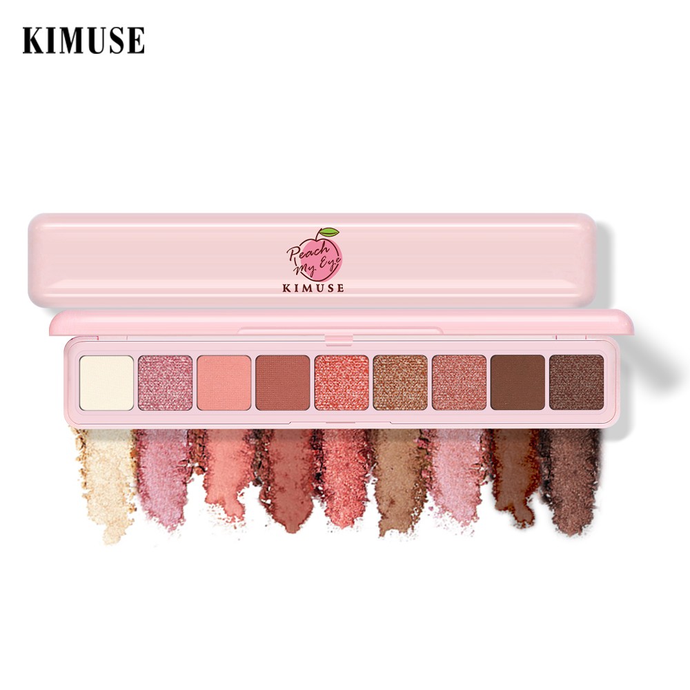 Bảng phấn mắt KIMUSE 9 màu thiết kế có gương với 3 tông màu tự chọn 100g