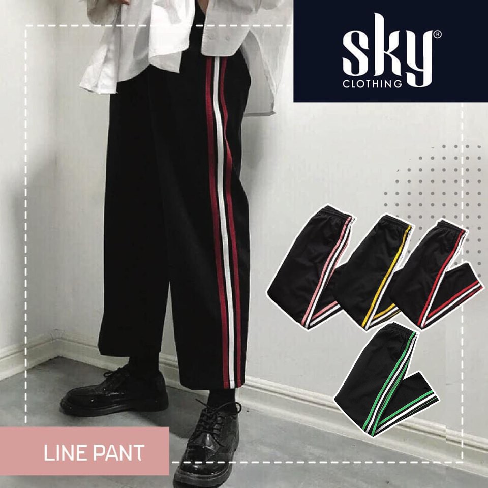 LINE PANT QUẦN 3 SỌC ĐỎ/VÀNG/HỒNG/XANH LÁ