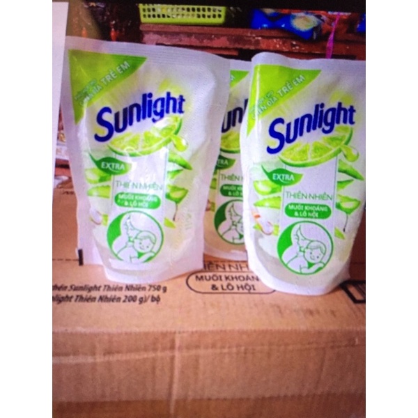 Nước rửa chén su lì hy lô hội và muối khoáng 750ml