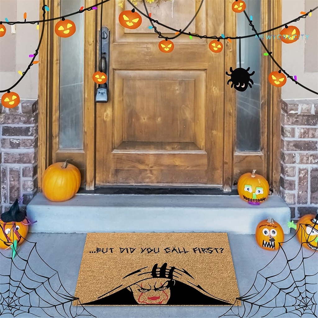 Thảm Chùi Chân Chống Trượt Chống Mài Mòn Chống Bụi In Họa Tiết Halloween