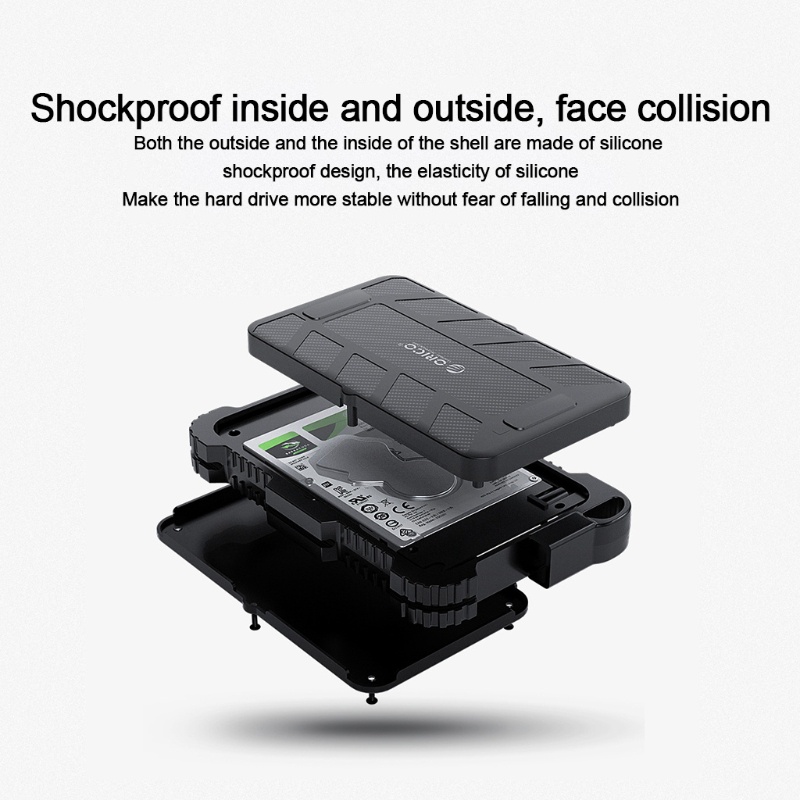 Hộp Đựng Ổ Cứng Ngoài Bằng Silicone Màu Trơn Orico 2.5-inch Usb 3.0 Ốp | BigBuy360 - bigbuy360.vn