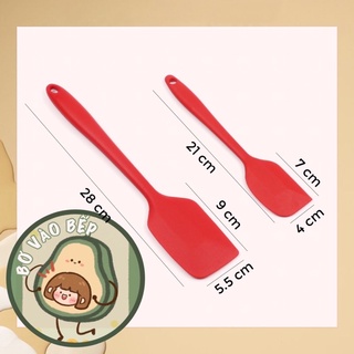 Phới Trộn Bột Làm Bánh Silicon 28cm [Phụ Kiện Làm Bánh]