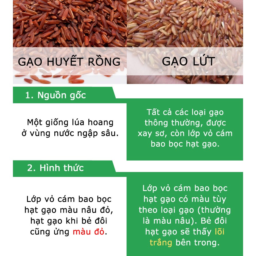 Gạo Lứt Đỏ Huyết Rồng VietRice, xuất xứ Tiền Giang, cho người ăn kiêng, loại 1 kg