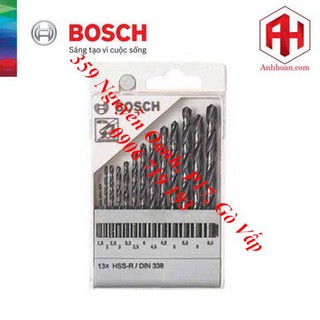 Bộ mũi khoan BOSCH HSS PointTeQ (13 Mũi, Ø 1.5 - 6.5) 2608577349