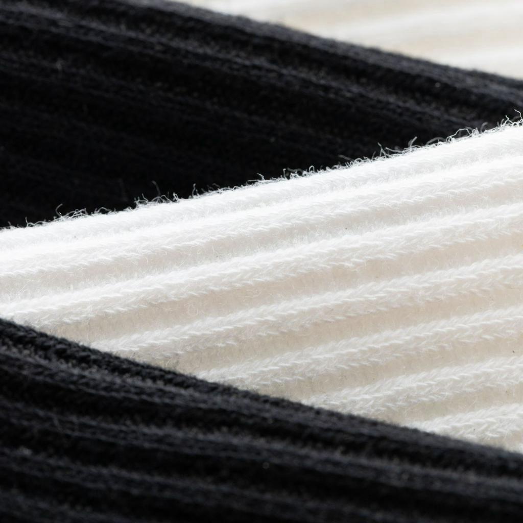 Vớ tất cổ cao trơn gân size đùi size gối cho nữ đủ chiều cao cotton chuẩn style Hàn Quốc MONEYSOCKS VC002