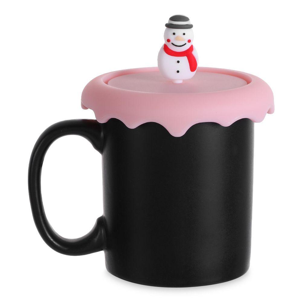 Nắp Cốc Cà Phê Trà Bằng Silicone Tái Sử Dụng Được Trang Trí Giáng Sinh