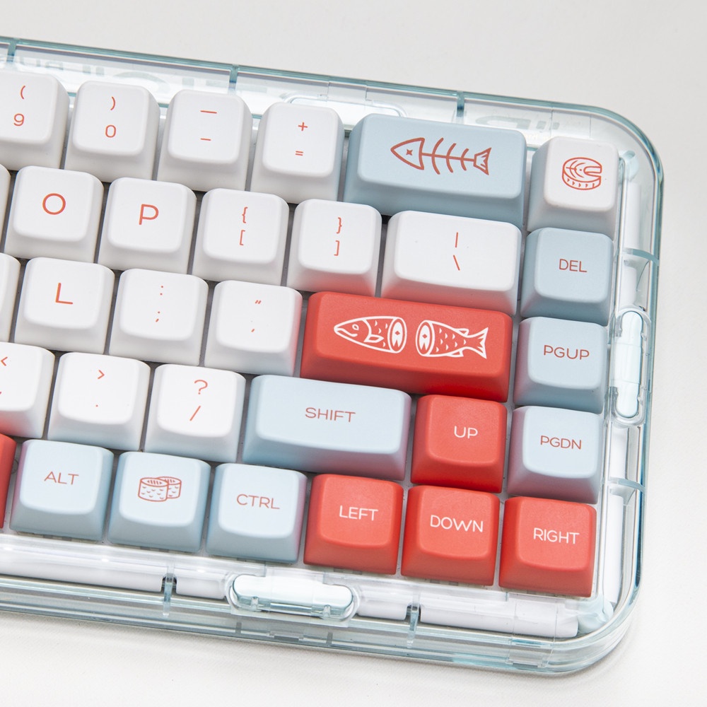135 Phím Salmon Keycap MDA Cấu hình PBT Dye Sub Bàn phím cơ học Keycap