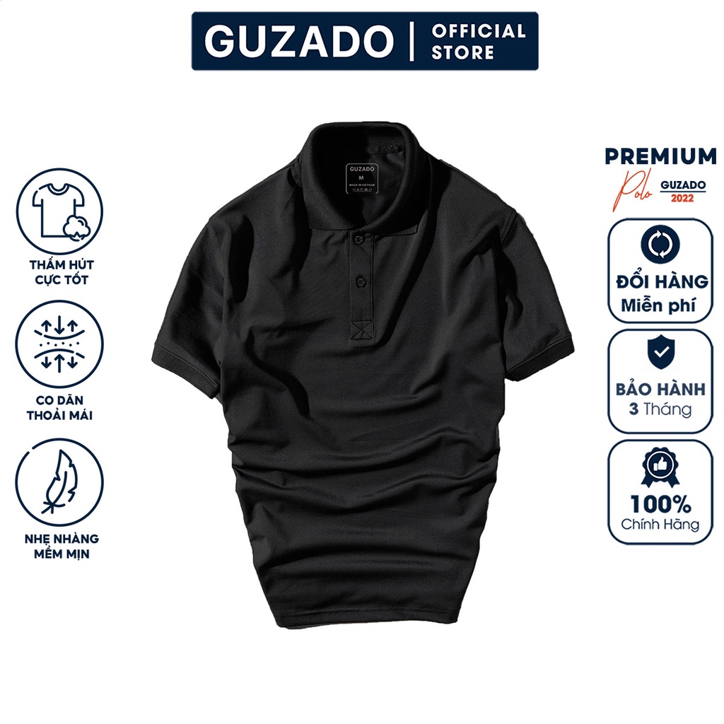 Áo polo nam guzado chất coolmax cao cấp không bai xù,trẻ trung năng động GPL03.HN