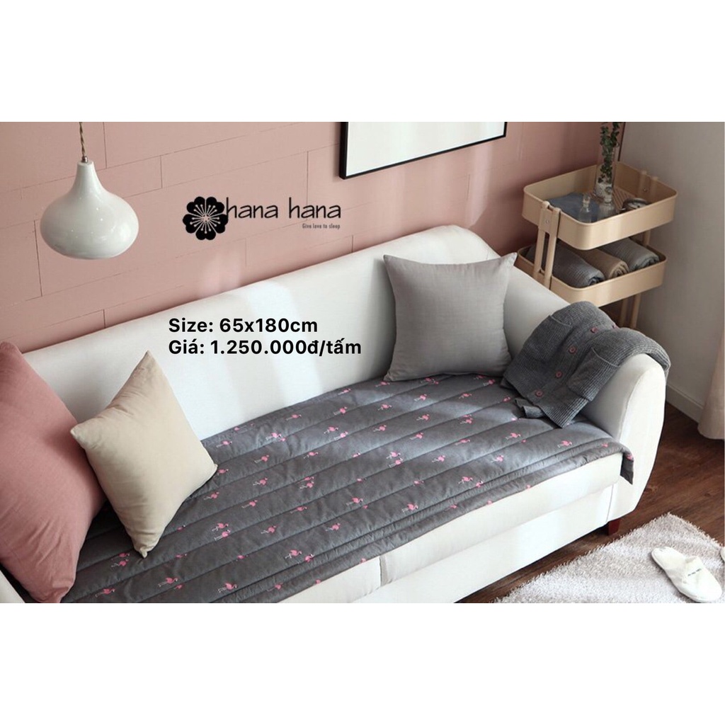 Tấm trải Sofa đa năng Hàn Quốc Premium nano Animal SofapadMismingo- 65x180cm Gray