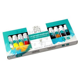 Sét Bột Vẽ Cọ Bản Newton 12 Màu