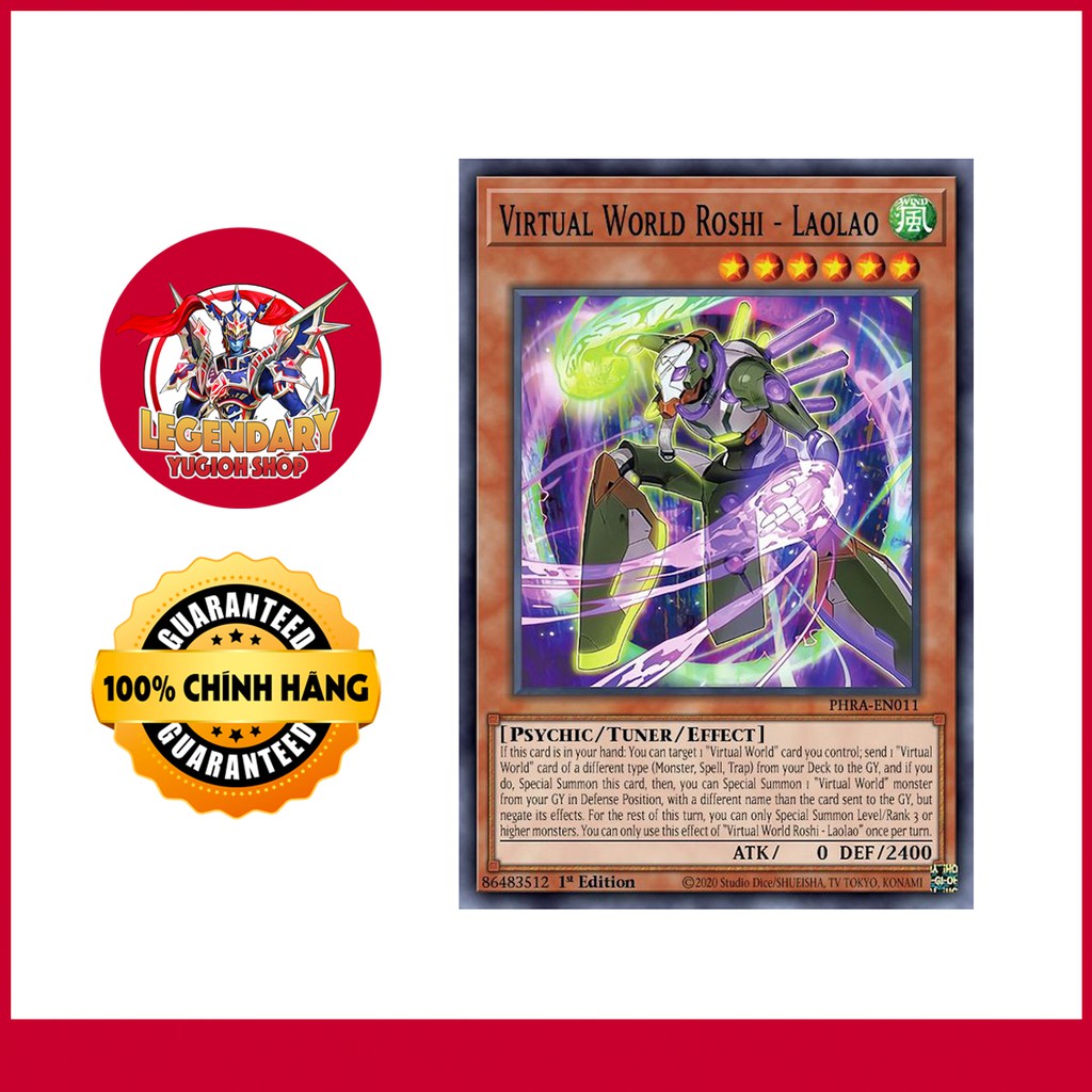 [EN-JP][Thẻ Bài Yugioh Chính Hãng] Virtual World Roshi - Laolao