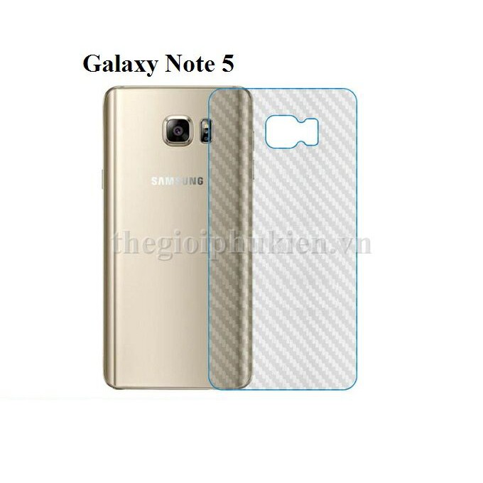 Miếng dán lưng vân Carbon, các bon SamSung Galaxy Note 5