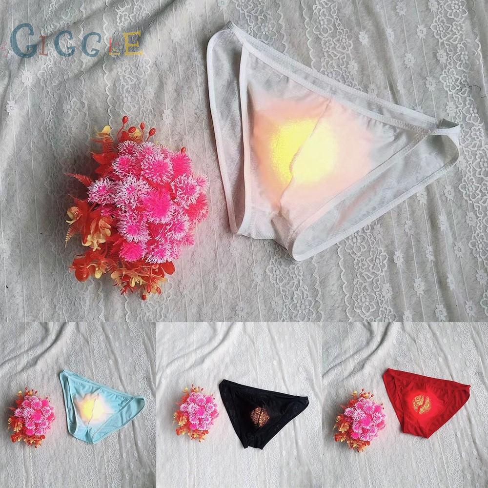 Men Underpant Shorts Sheer Bulge Stretchy Underwear Breathable Comfort