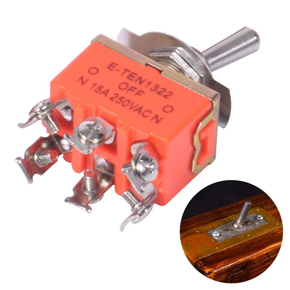 Set 10 Công Tắc Kim Loại 6 Chấu E-TEN1321 / 1322