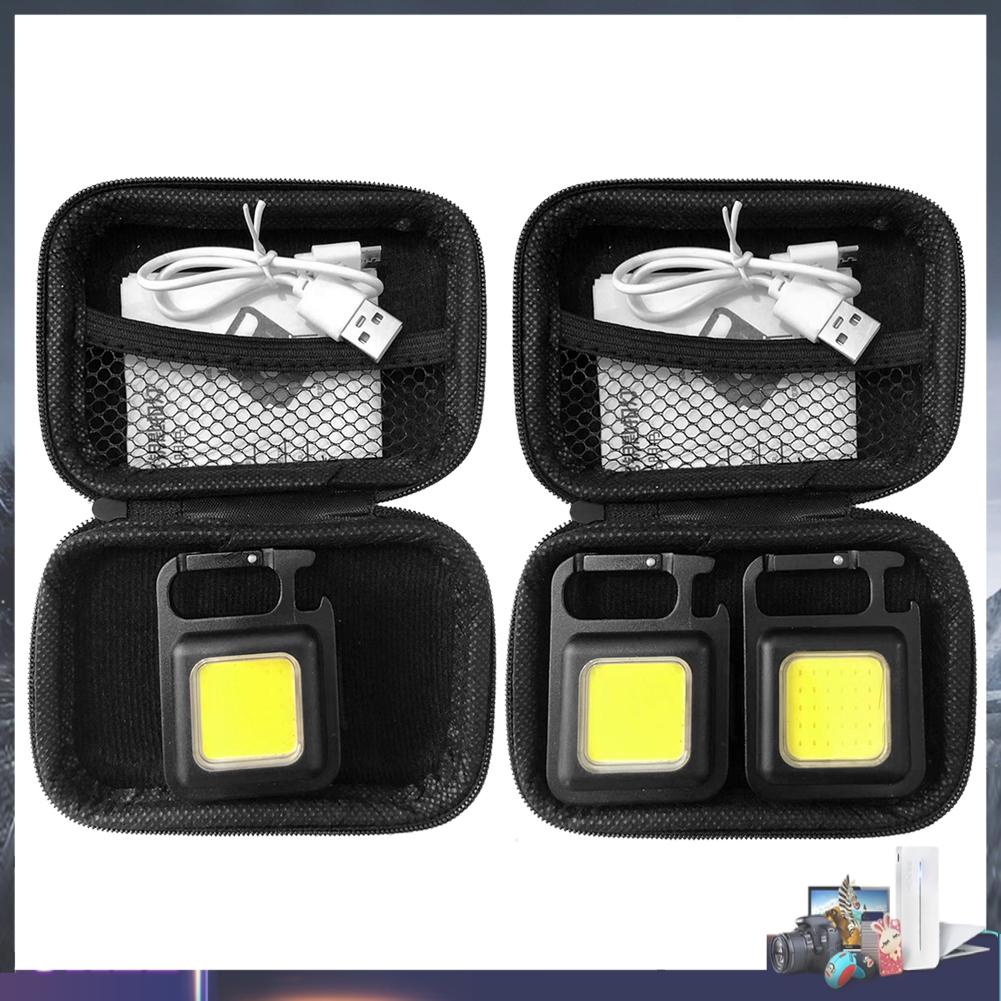 Móc Khóa Đèn LED COB Mini 400lm Chống Nước 4 Chế Độ