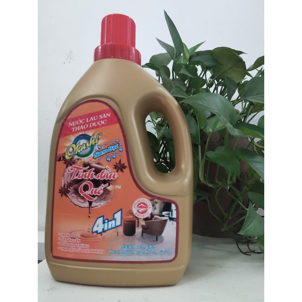 Nước Lau Sàn  thảo dược tinh dầu quế ,Đuổi Muỗi, Kiến Và Các Loại Côn Trùng -Dung Dịch Lau Sàn Thảo Dược 3.3 Lít
