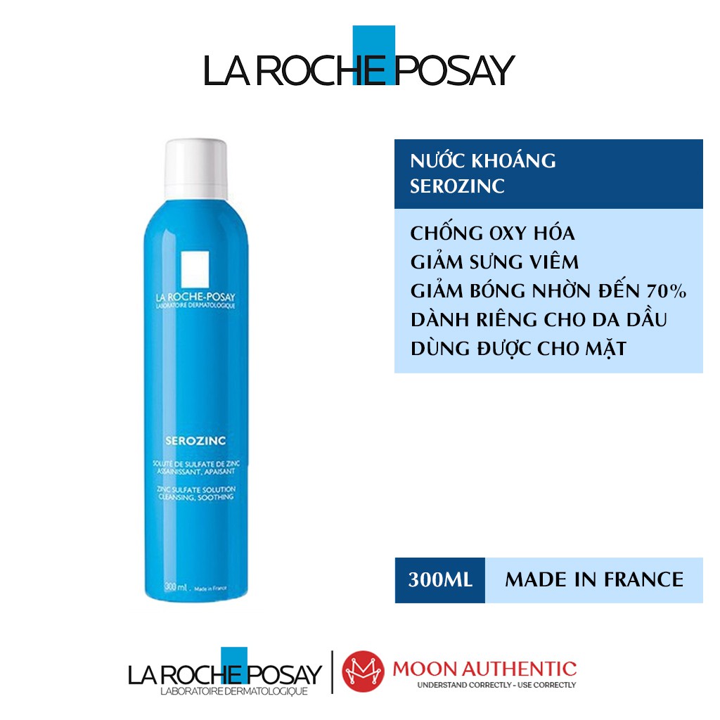 Nước khoáng giúp làm sạch &amp; làm dịu da La Roche-Posay Serozinc 300ml