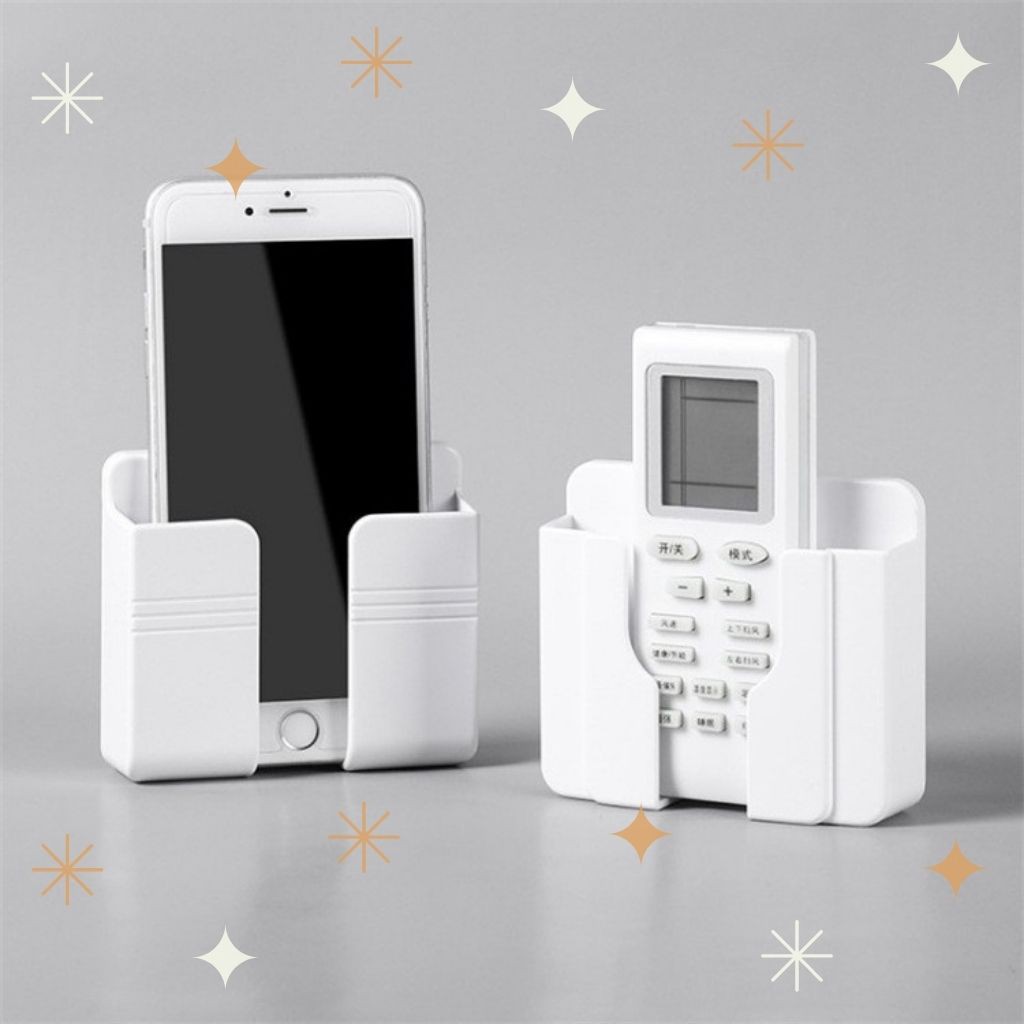 Kệ đựng điện thoại dán tường, remote, Sạc Điện Thoại Không Cần Khoan Tiện Lợi | BigBuy360 - bigbuy360.vn