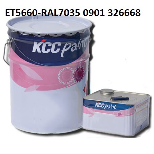 Sơn sàn epoxy KCC ET5660 - RAL7035- Grey 16L