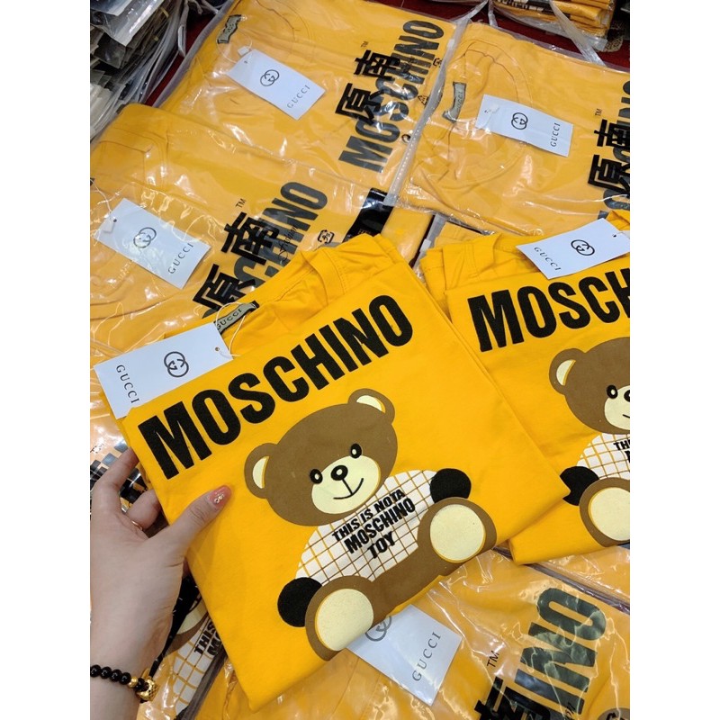 Áo Thun Dáng Rộng Freesize Kiểu Gấu Moschino