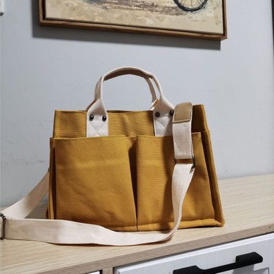 Túi Xách Vải Canvas Thời Trang Phong Cách Hàn Quốc Cho Nữ