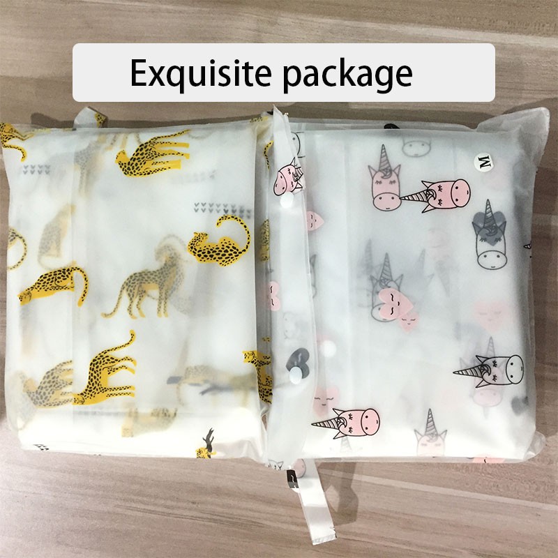 Áo Mưa EVA Dày Dặn In Họa Tiết Trái Bơ Dễ Thương Kèm Túi Đựng Tiện Dụng Cho Hoạt Động Ngoài Trời