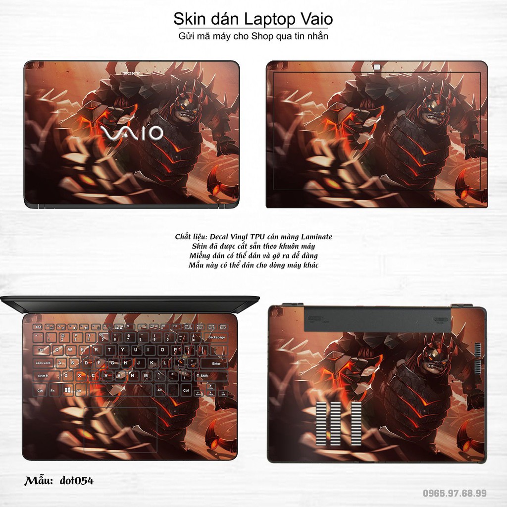 Skin dán Laptop Sony Vaio in hình Dota 2 _nhiều mẫu 9 (inbox mã máy cho Shop)