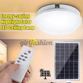 Đèn LED Tròn Năng Lượng Mặt Trời Ánh Sáng Nhẹ 15w / 25w Gắn Trần Nhà Chống Thấm Nước