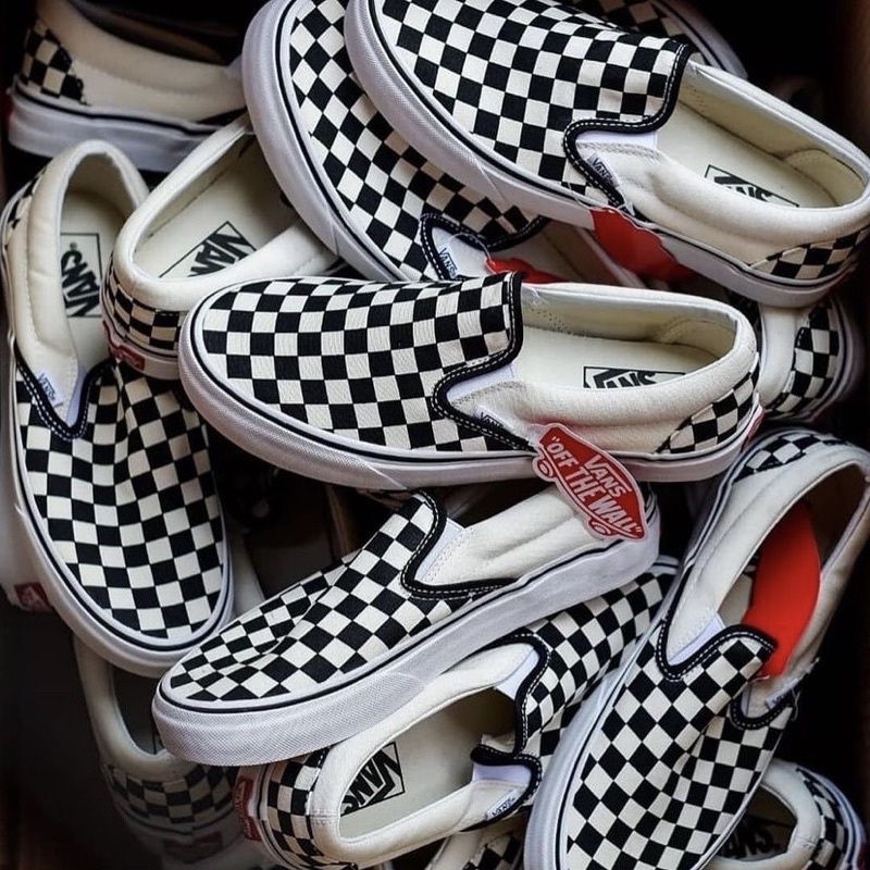 [Chính Hãng ] Giày Vans Slip on Checkerboard, thanh lịch