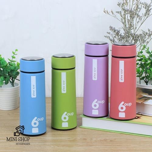 Bình Nước Thủy Tinh Có Lớp Nhựa Chống Nóng Giữ Nhiệt 6 OUP chứ được 450ml