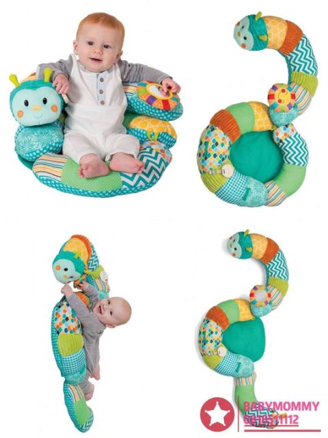 Gối tập lẫy đa năng infantino hình sâu xinh xắn, Mỹ