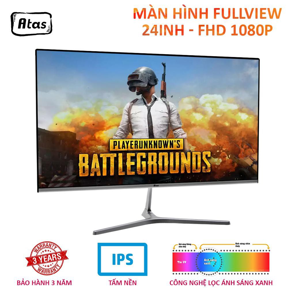 Màn Hình Máy Tính Gaming ATAS 24 Inch – Full HD 1080 - Tấm nền IPS - Tần số quét 75HZ