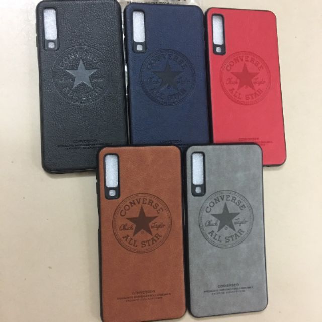 Ốp lưng silicon dẻo giả da tpu Converse Galaxy A7 2018/A750