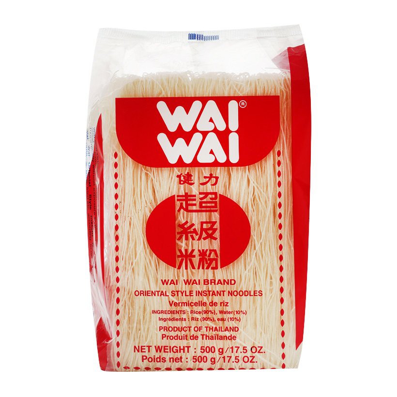 Bún gạo khô Wai Wai đỏ gói 500g