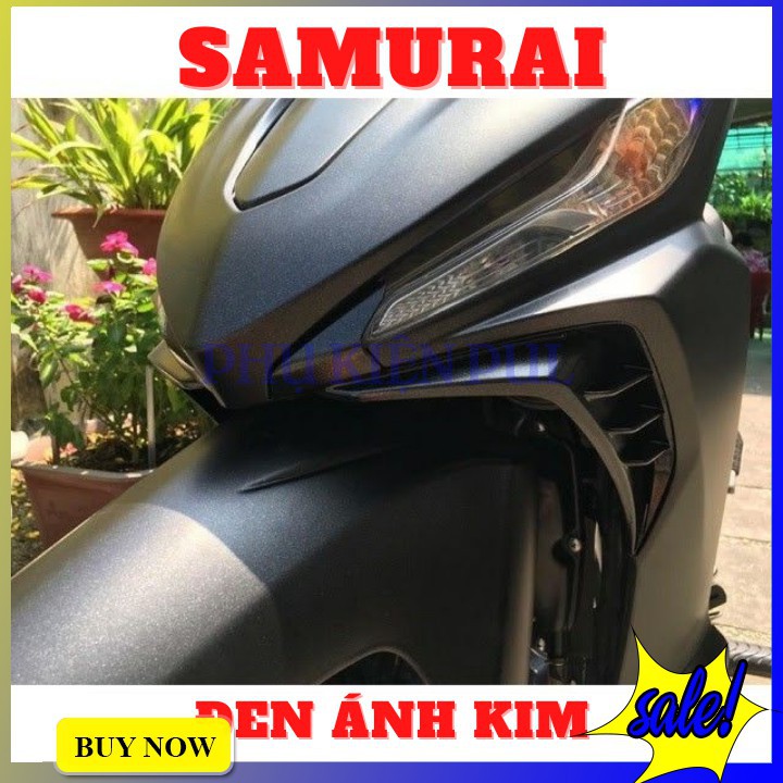 Combo 3 sơn Samurai màu đen ánh kim (gồm 81/1139 - UCH210 - K1K - Giấy nhám P800)