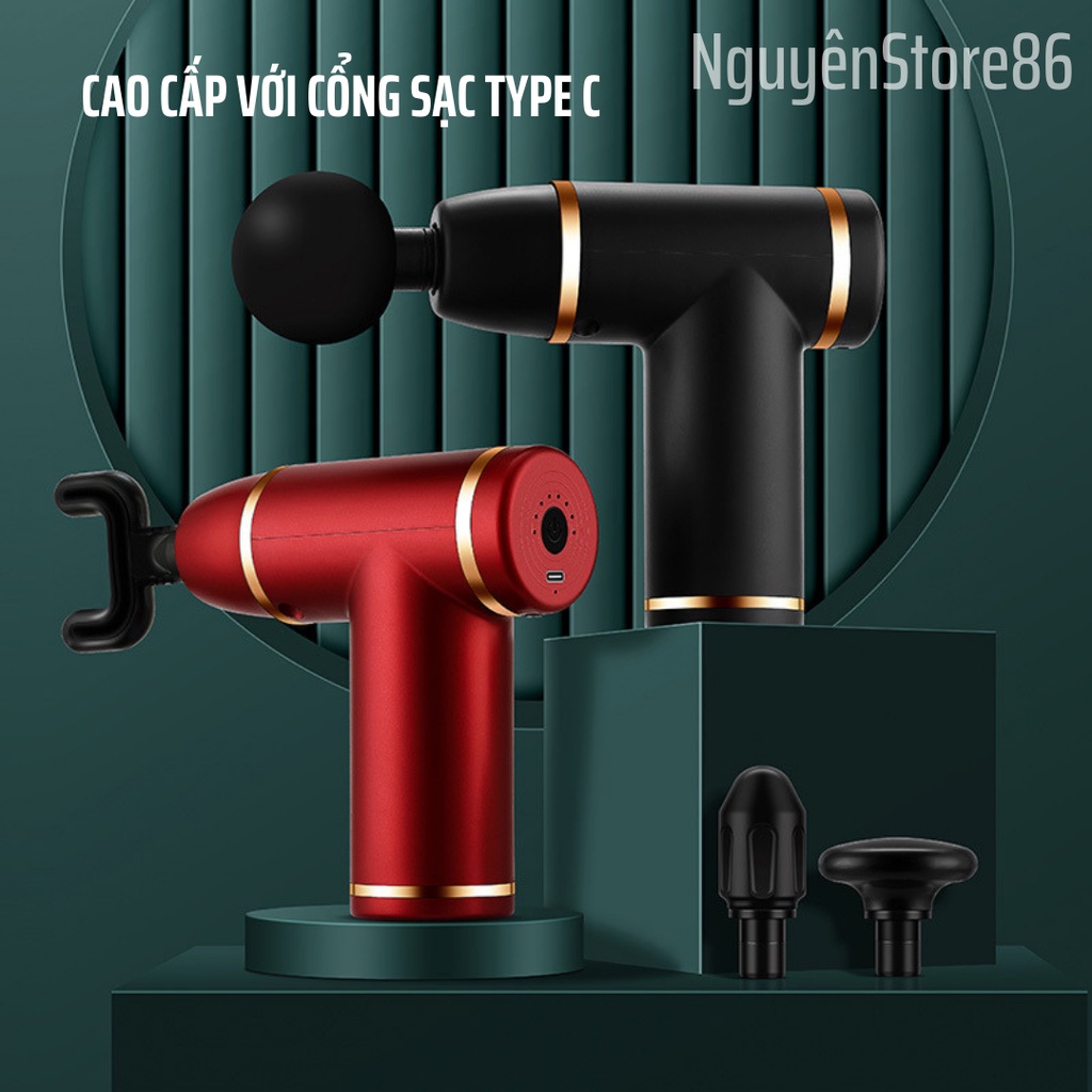 Máy Massage Mini Cầm Tay Không Dây-Sạc USB Type-C _ Súng Massage Bỏ Túi