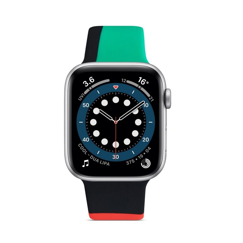 Dây Silicone Nhiều Màu Cho Đồng Hồ Thông Minh Apple Watch Series 6 5 4 3 2 1 44mm 40mm 42mm 38mm