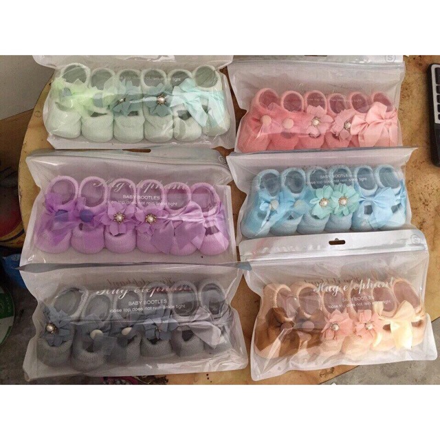 Tất len nơ bé gái (S.M)