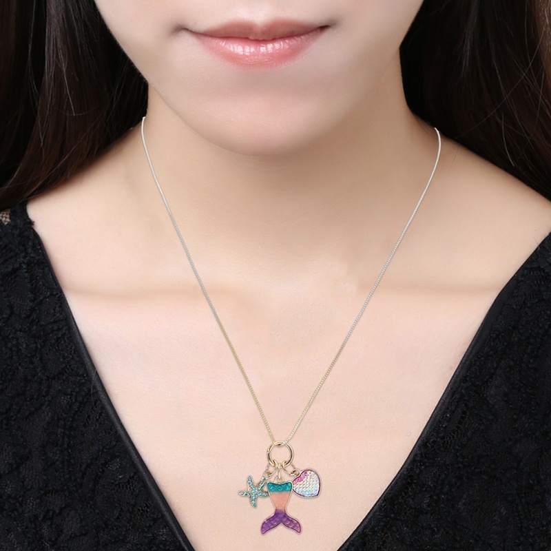 Vòng cổ Hợp Kim Mạ Điện Hình Sao Biển Nhiều Màu Sắc