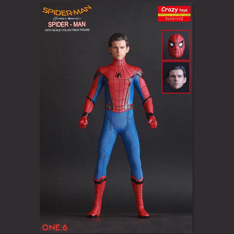 Mô hình Crazy Toys Spider Man Homecoming 1/6 30cm  Spiderman