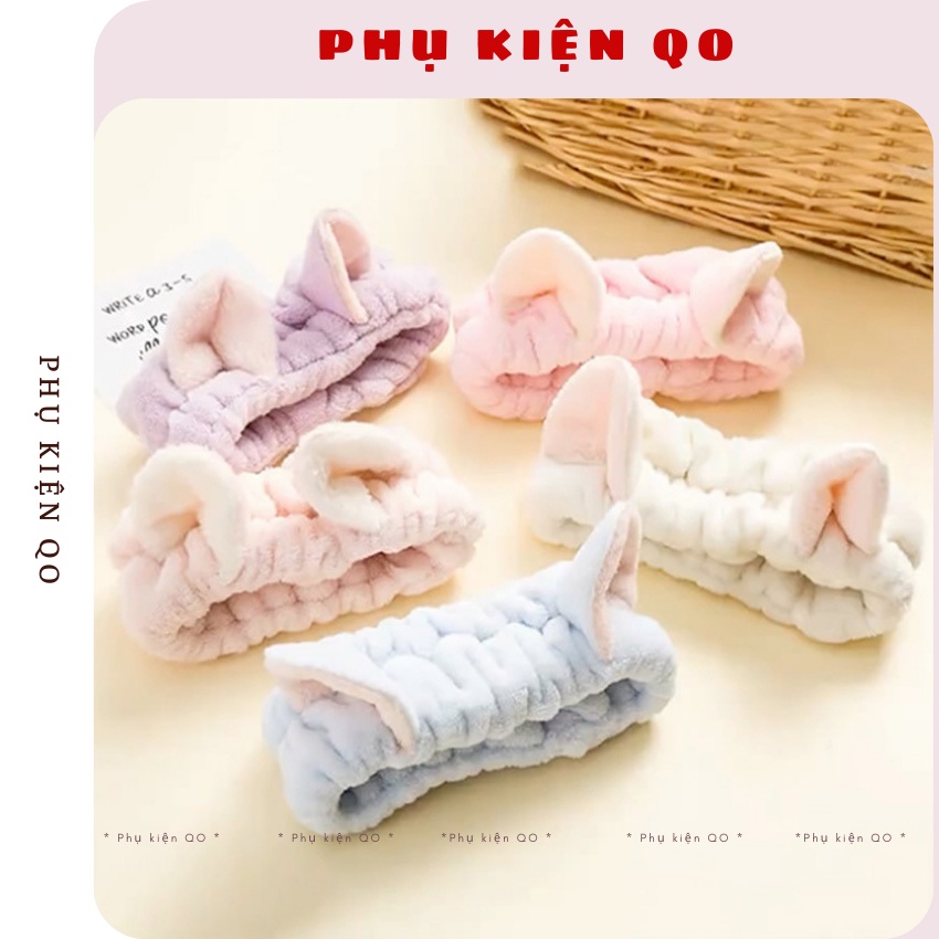 Băng đô rửa mặt tai mèo BD06