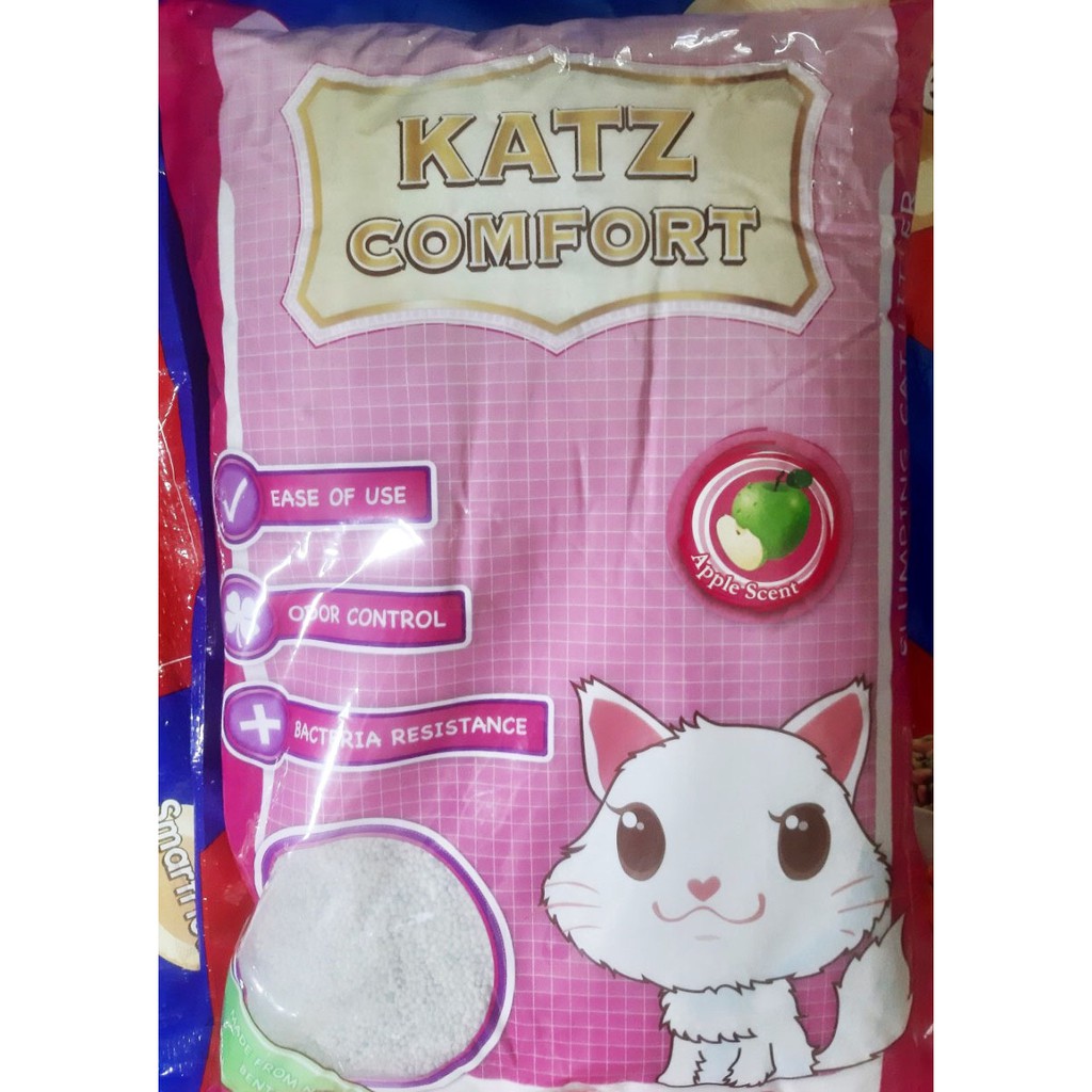 CÁT VỆ SINH CHO MÈO Katz Comfort Hương Táo Túi 10L - Pet shop Uytinpro