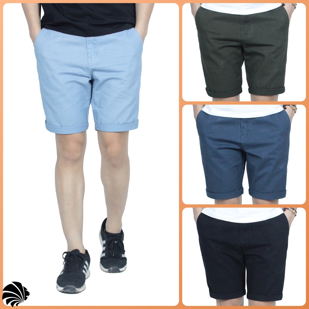 Quần short nam - quần đùi nam basic nhiều màu dáng slim fit chất liệu kaki dày dặn bền đẹp mặc lên trẻ trung năng động