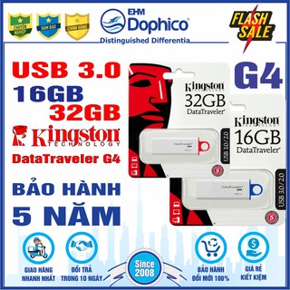 USB 3.0 Kingston DataTraveler G4 – Dung lượng 32GB/16GB – CHÍNH HÃNG – Bảo hành 5 năm