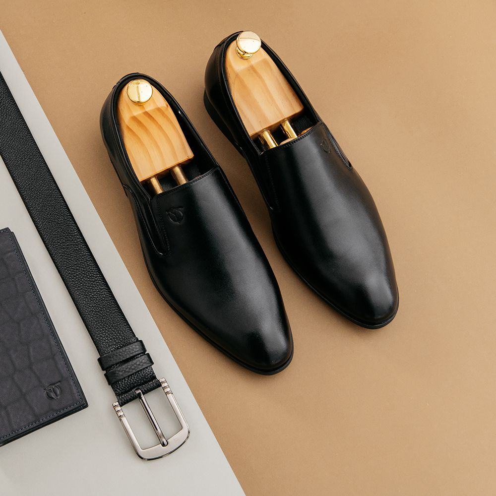 Giày lười nam da bò THẬT đế CAO SU chắc chắn thương hiệu Tâm Anh mã GNTA5501-D