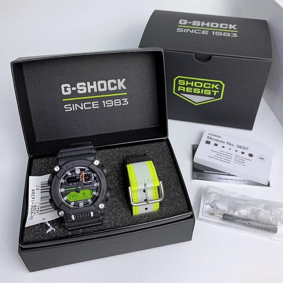 ĐỒng hồ nam Casio G Shock GA-900E-1A3 2 Bộ Dây thay đổi tiện lợi cực chất