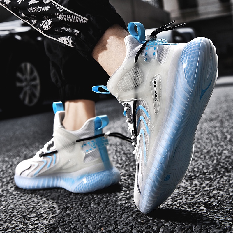 Giày Thể Thao Cổ Cao Đế Dày Tăng Chiều Cao Siêu Nhẹ Thời Trang Cho Nam